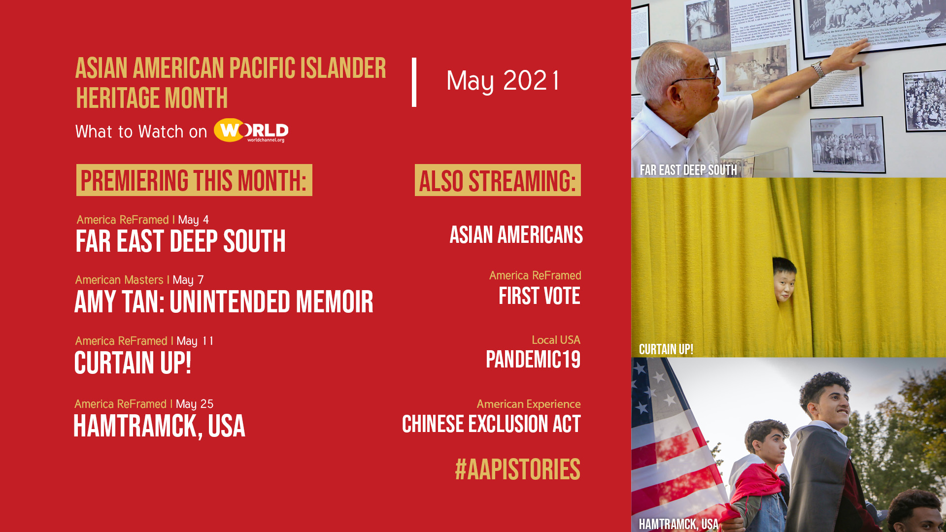 WORLD Channel: News - Asian American Pacific Islander Month Viewer's Guide